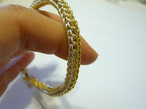 Full Persian Gold/Silver Chainmaille Bracelet