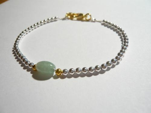 Simple Metal Bead Bracelet