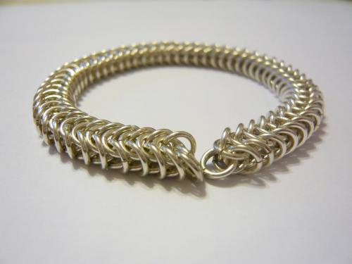 Sterling Silver Queen's Chain Weave